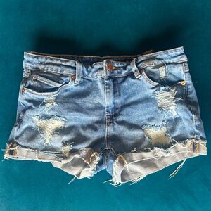 The Fulton Roll Up Jean Shorts By Blank NYC